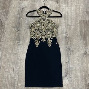 Bloomingdale’s Avery G Evening Embellished Midi Dress